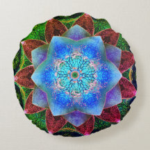 Flor virtual azulada ou antiga