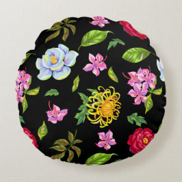 Almofada Redonda Flores