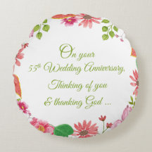 Flores de Aniversário de Casamento Religioso de 55