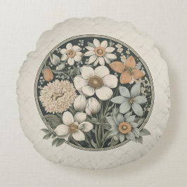 Almofada Redonda Flores de primavera
