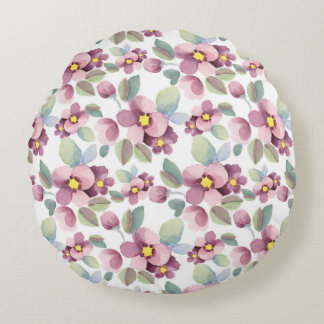 Almofada Redonda Flores de verão 1