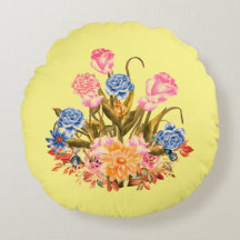 flores em fundo amarelo