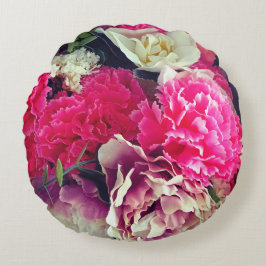 Almofada Redonda Flores Hm