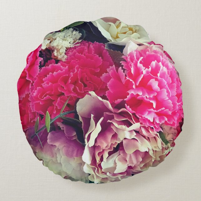 Almofada Redonda Flores Hm (Verso)