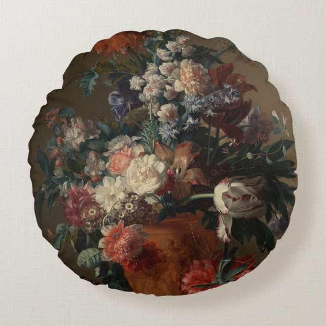 Almofada Redonda Flores - Jan van Huysum (Frente)