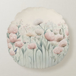 Almofada Redonda Flores no Sangue