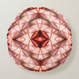 Almofada Redonda "Flores precuras" gigantescas, desenho digital