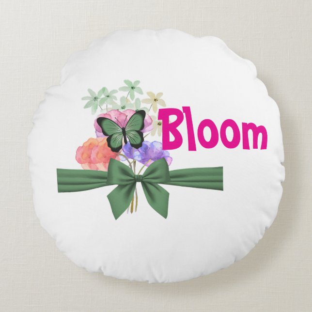 Almofada Redonda Florescer (Frente)