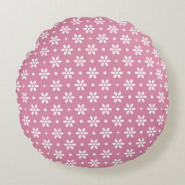 Almofada Redonda Flowers, Dots & Sparkles-Magenta