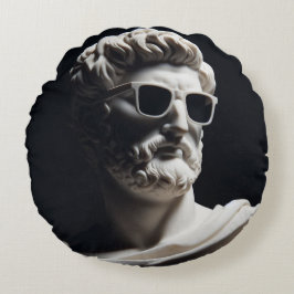 Almofada Redonda Foco de mármore