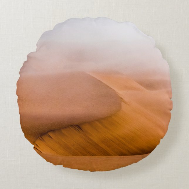 Almofada Redonda Foggy Namib Desert (Frente)