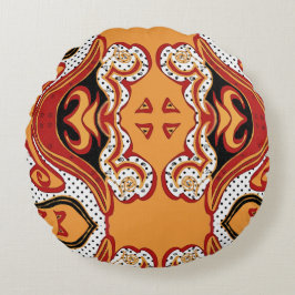 Almofada Redonda Fogo