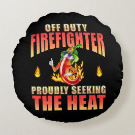Almofada Redonda Fogueiro de Guerra Fora de Serviço Chili Proudidam