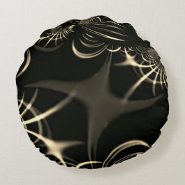 Almofada Redonda Folhas de erva seca ou espinhos tortos? Cor Khaki