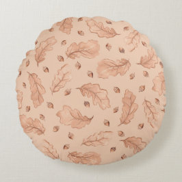 Almofada Redonda Folhas de outono