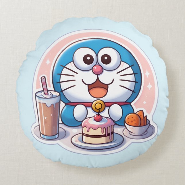 Almofada Redonda Foodie Dora (Frente)