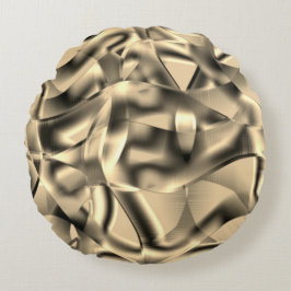 Almofada Redonda Forma caquis ou bege curvada, com tons luminosos