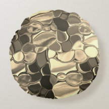 Formas arredondadas em cor de bronze, ouro claro, 