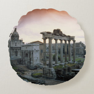 Almofada Redonda Fórum Romano ao amanhecer