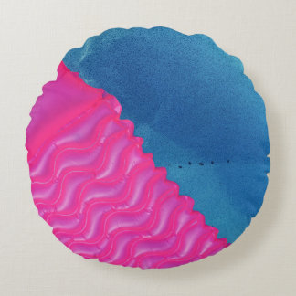 Almofada Redonda Foto de brinquedo inflável cor-de-rosa