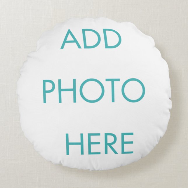 Almofada Redonda Foto personalizada (Frente)