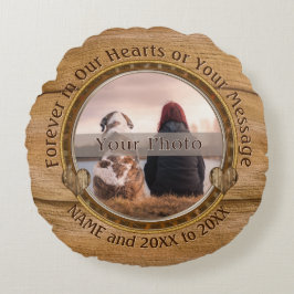 Almofada Redonda Foto redonda e travesseiro memorável personalizado