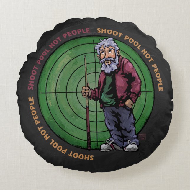 Almofada Redonda Fotografar piscina não Pessoas (Frente)