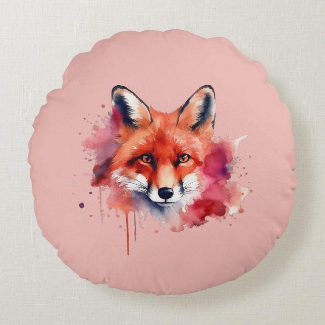 Almofada Redonda Fox Round Pillow (Frente)