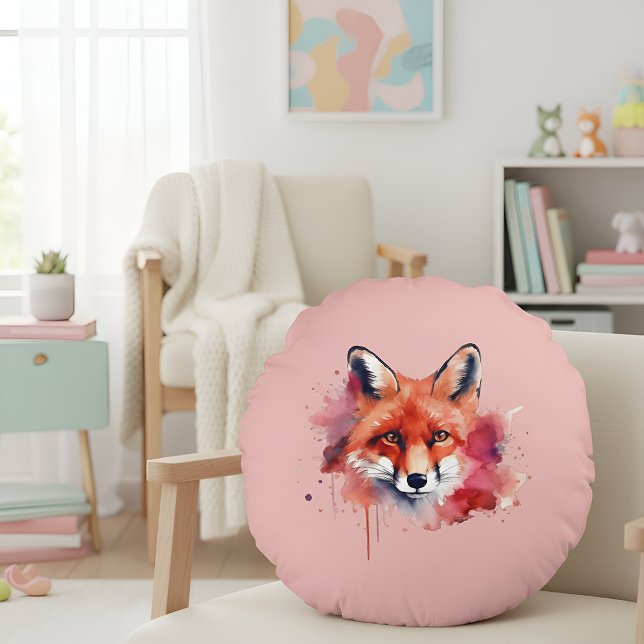 Almofada Redonda Fox Round Pillow (Criador carregado)