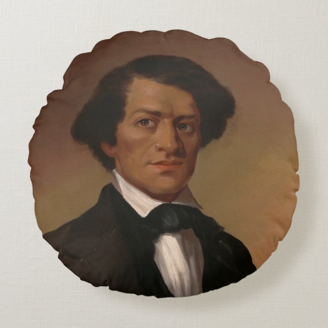 Almofada Redonda Fr3d3 rick Bailey Douglass: Legenda dos Direitos C (Frente)