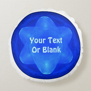 Almofada Redonda Fractal Bluestar