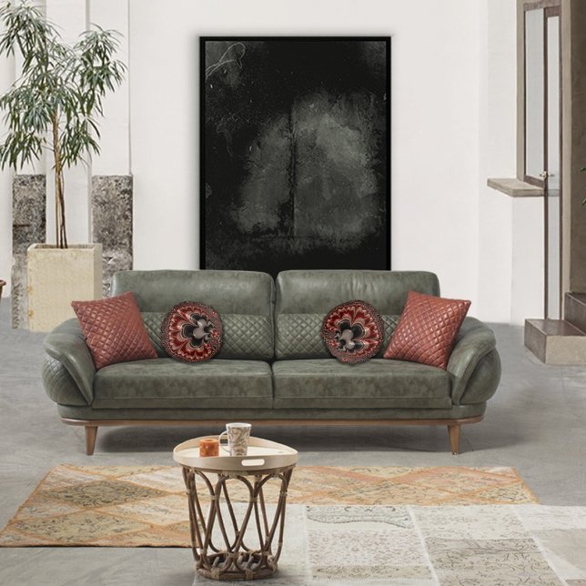 Almofada Redonda Fractale liquide 2 (Criador carregado)