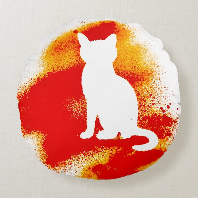 Almofada Redonda Freak Meow-t Fur Sure (Frente)