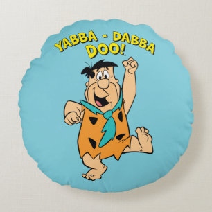 Almofada Redonda Fred Flintstone Yabba-Dabba Doo!