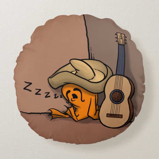 Almofada Redonda Frijole Frog Siesta Pillow (Frente)