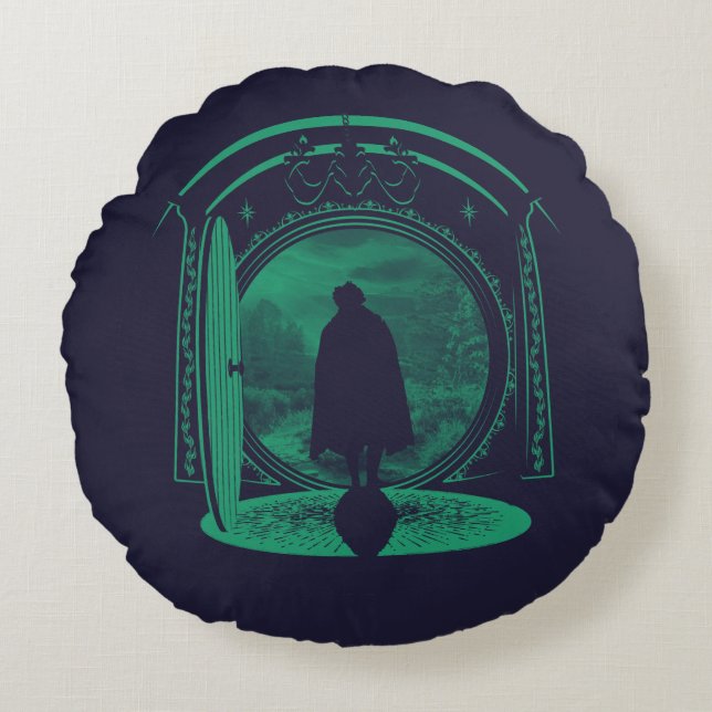 Almofada Redonda FRODO™ Leaving THE SHIRE™ Silhouette (Frente)