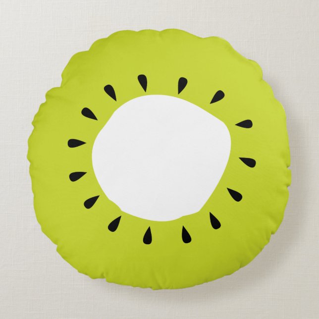 Almofada Redonda Fruta Kiwi (Frente)