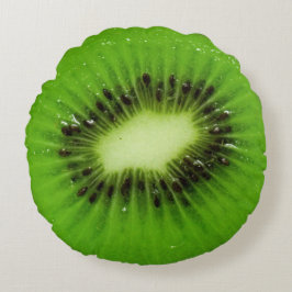 Almofada Redonda Fruta Kiwi Fatia Fresca