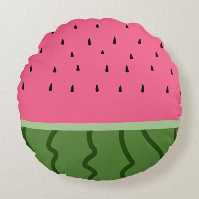Almofada Redonda Fruta Melancia (Frente)
