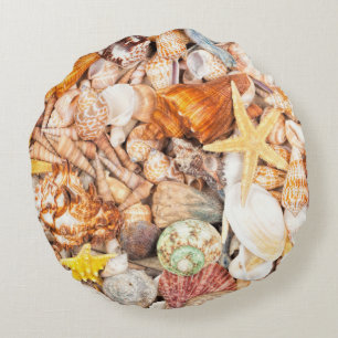 Almofada Redonda Fundo dos Seashells