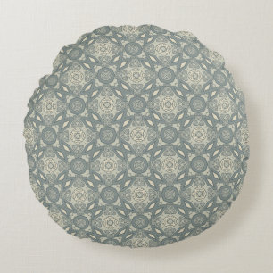 Almofada Redonda Fundo retro colorido 5 do teste padrão