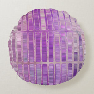 Almofada Redonda Fundo violeta brilhante abstrato com glos