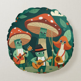 Almofada Redonda Funghi Funk Fest
