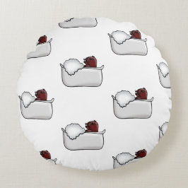 Almofada Redonda Funny Capybara