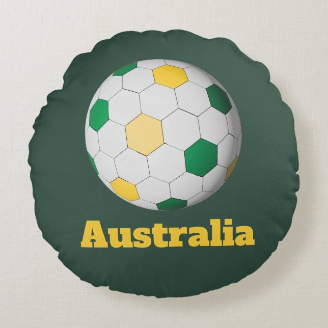Almofada Redonda Futebol Australiano (Frente)