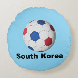 Almofada Redonda Futebol da Coreia do Sul