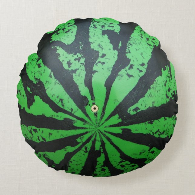 Almofada Redonda Futebol de melancia / bola de futebol (Frente)