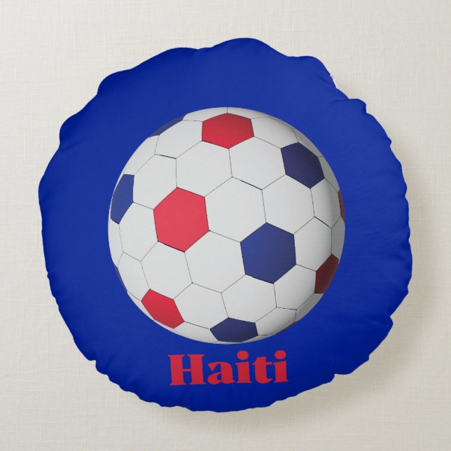 Almofada Redonda Futebol Haitiano (Verso)