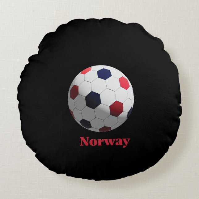Almofada Redonda futebol norueguês (Frente)