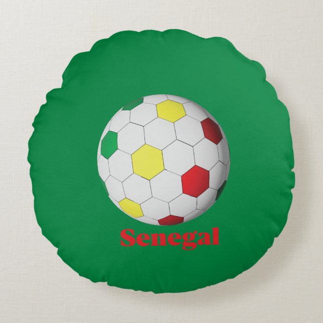 Almofada Redonda Futebol Senegalês (Frente)
